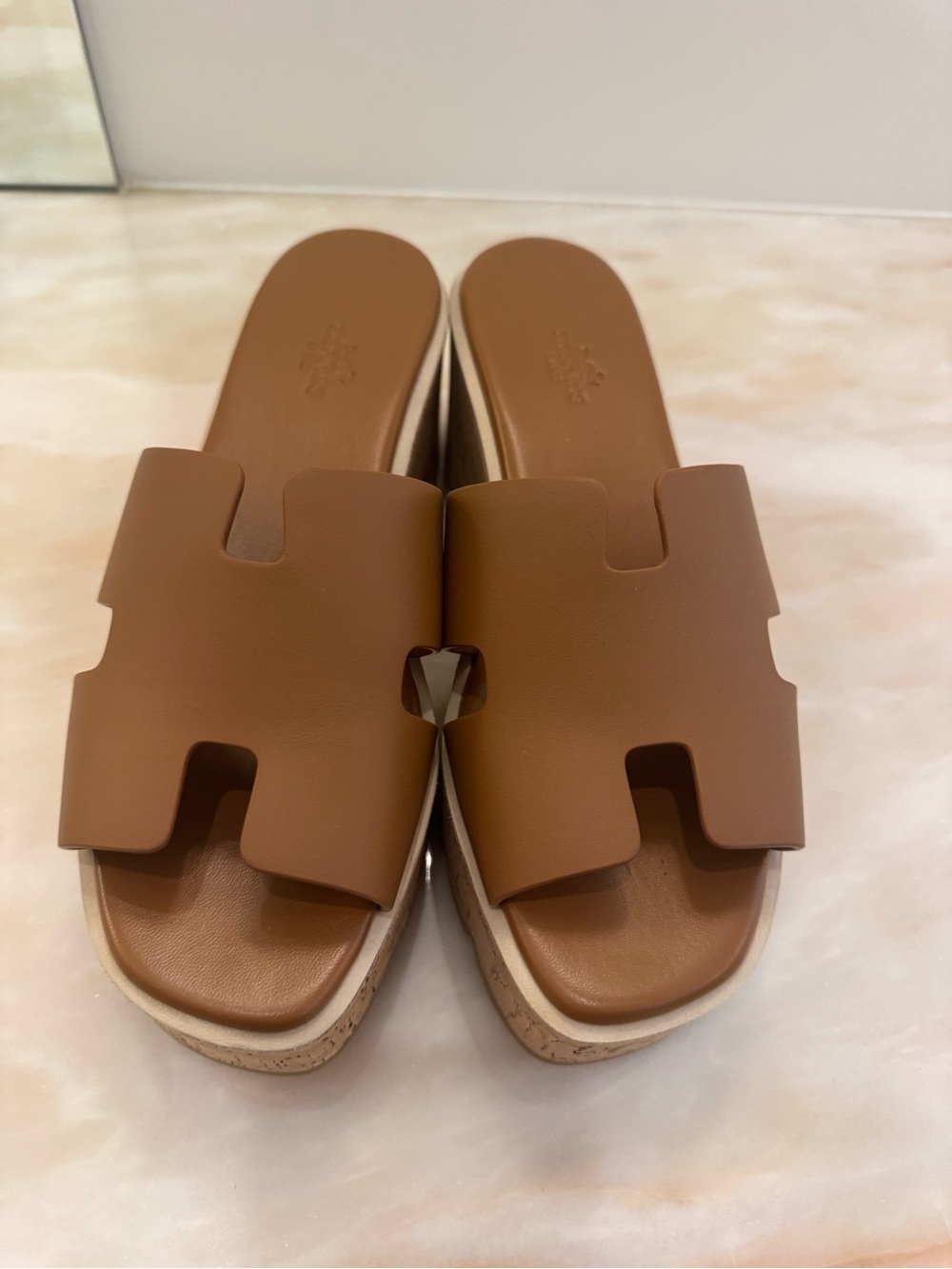 Hermes Eze Wedge Shoes